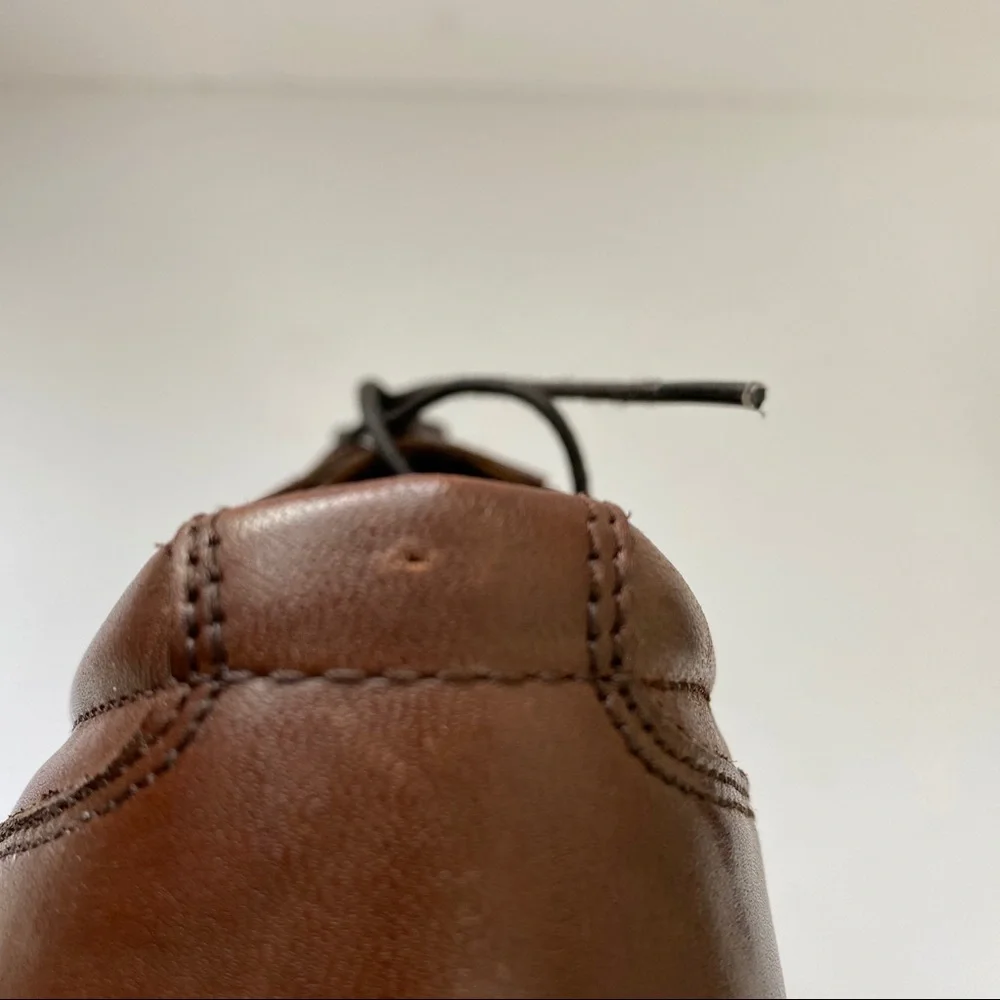 Bostonian No16 Brown Leather Loafer Lace-up 7M Mens